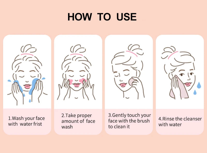 Electric Face Cleansing Brush Sonic Electric Facial Cleanser Facial Cleansing Brush Skin Scrubber Skin Massager Skin Care Tools