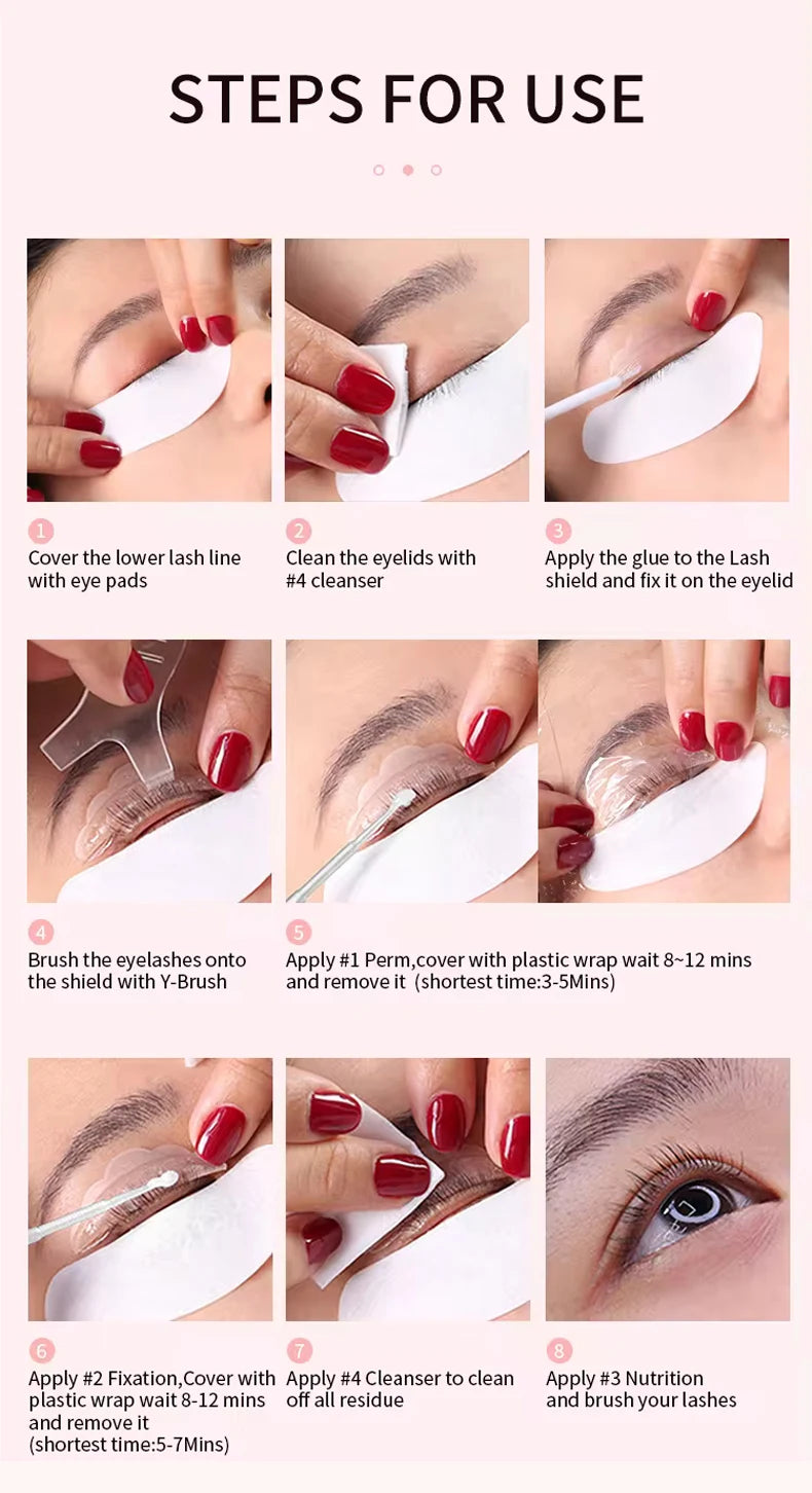 ICONSIGN Upgrade Lash Lift Kit lashing Brow Semi Permanent Curling Perming Wave Eyelash Perm Lasting 6-8 Weeks Dropshipping