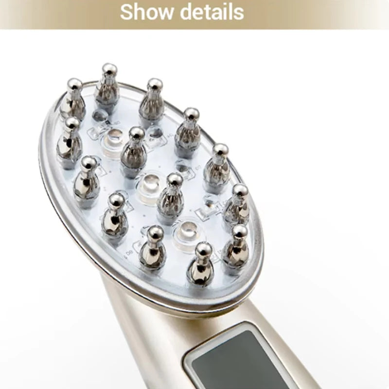 Electric Laser Hair Growth Comb Anti Hair Loss Massage Therapy Infrared RF Red Light EMS Vibration Massager Hair Brush Hair Care