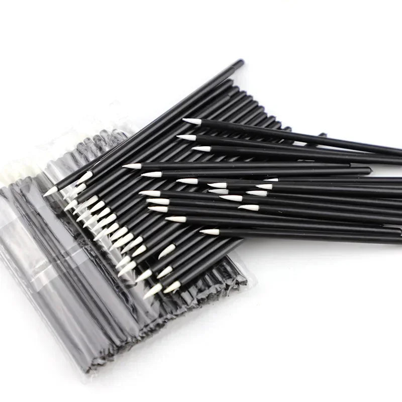 50/100PCS Disposable MakeUp Lip Brush Lipstick Gloss Wands Applicator Make Up Must-Have Cosmetic Tools