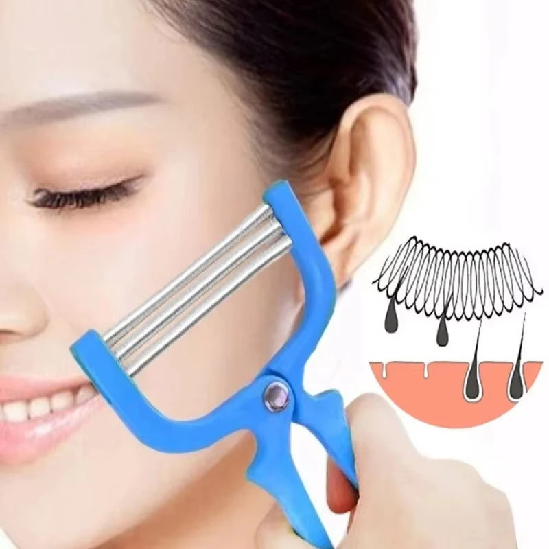 Facial Hair Removal Device, Safe Handheld Spring Roller Type, Women'S Facial Hair Removal Tool, Facial Beauty Cleansing