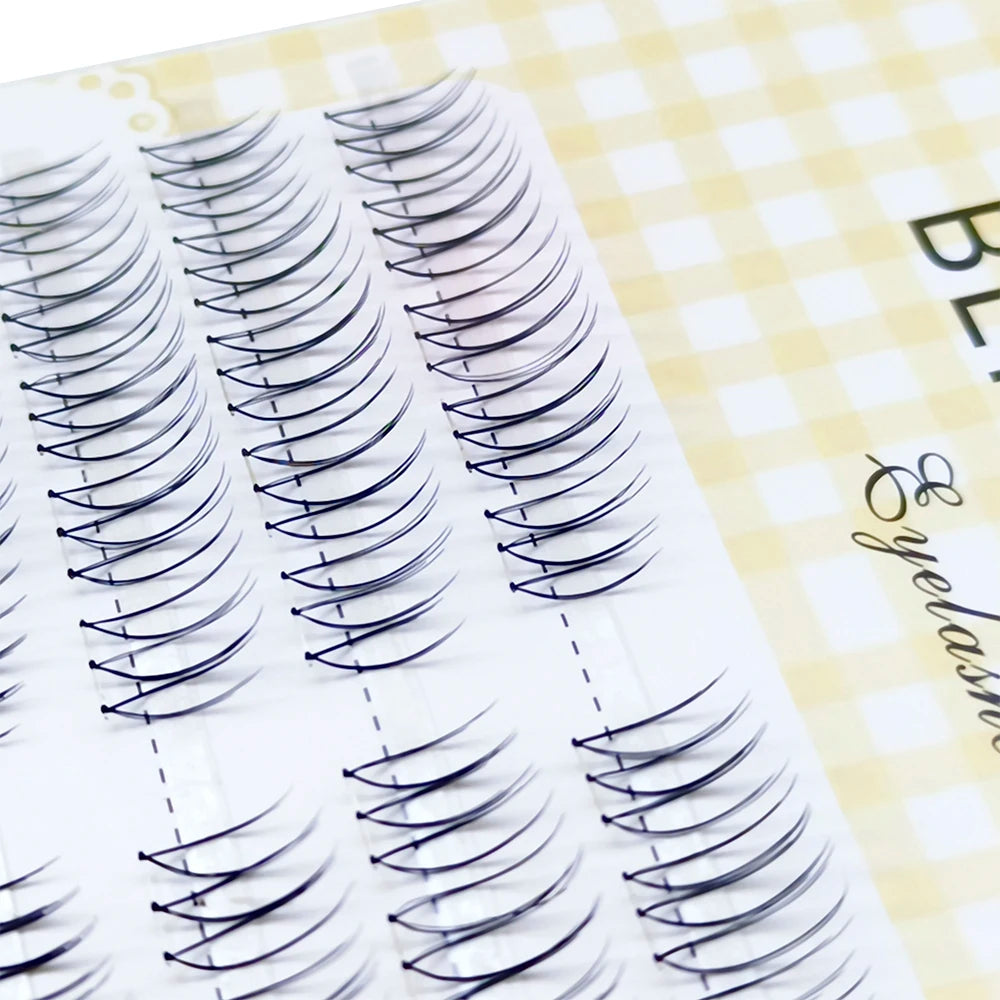 100 Clusters U-Shaped K-Pop Lashes C Curl Natural Volume False Eyelashes Small Flame Under Eyelashes DIY Idol Eyelash Extension