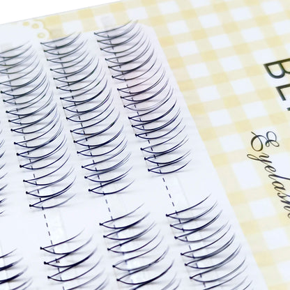 100 Clusters U-Shaped K-Pop Lashes C Curl Natural Volume False Eyelashes Small Flame Under Eyelashes DIY Idol Eyelash Extension