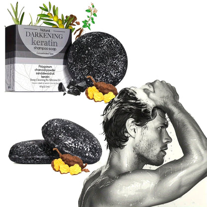XF 60g Rice Shampoo Bar 100% Natural Organic Solid Soap for Hair Care Anti-Hair Loss and Repair Damaged Hair