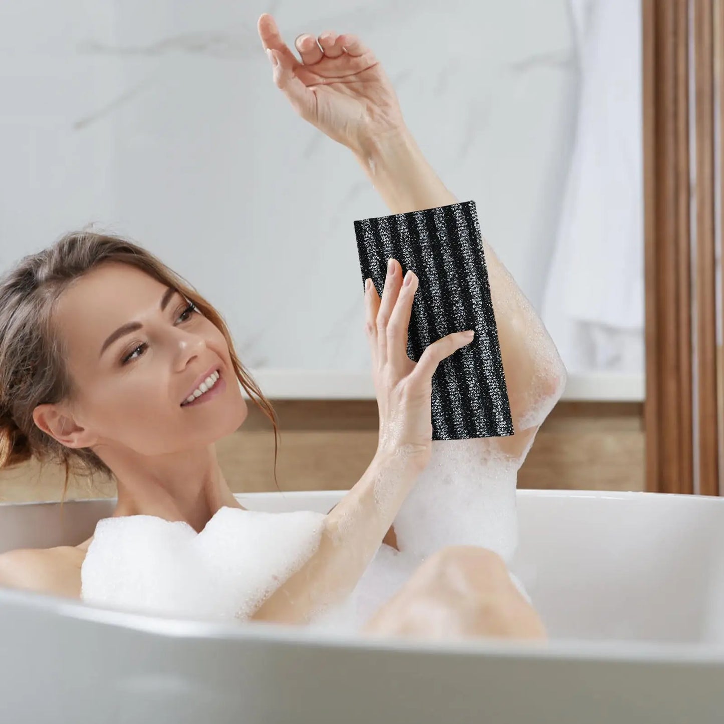 Body Exfoliator Towel Bath Body Back Wash Cloth Towel Bath Scrubber Exfoliating Scrub Shower Sponge Body Bathroom Accessories