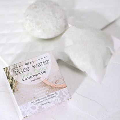 XF 60g Rice Shampoo Bar 100% Natural Organic Solid Soap for Hair Care Anti-Hair Loss and Repair Damaged Hair