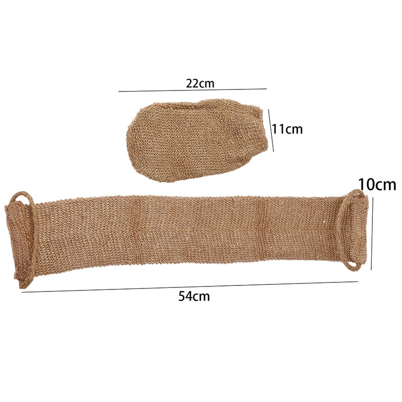 Body Scrub Beauty Health Bath and Body Care Jute Bath Towel Shower Towel Back Body Exfoliating Belt Shower Scrubber