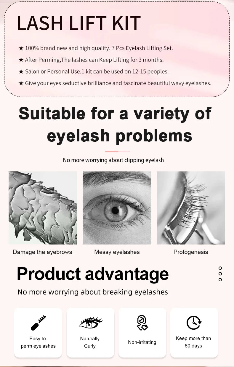 ICONSIGN Upgrade Lash Lift Kit lashing Brow Semi Permanent Curling Perming Wave Eyelash Perm Lasting 6-8 Weeks Dropshipping