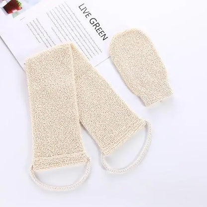 Body Scrub Beauty Health Bath and Body Care Jute Bath Towel Shower Towel Back Body Exfoliating Belt Shower Scrubber