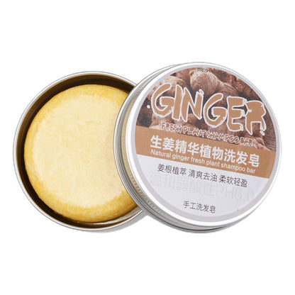 1/3/5/10pcs Ginger Polygonum Soap Shampoo Soap Cold Processed Soap Hair Shampoo Bar Pure Plant Hair Shampoos Hair Care
