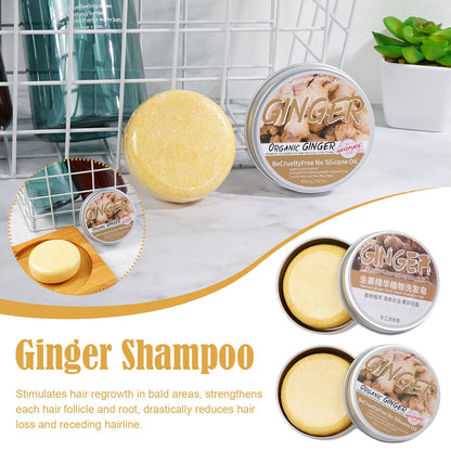 1/3/5/10pcs Ginger Polygonum Soap Shampoo Soap Cold Processed Soap Hair Shampoo Bar Pure Plant Hair Shampoos Hair Care