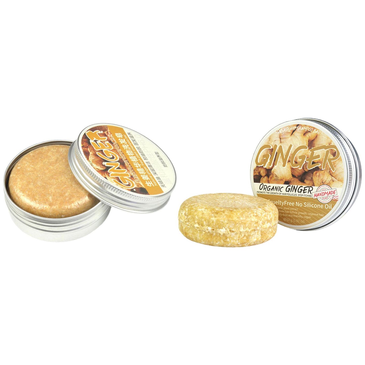 1/3/5/10pcs Ginger Polygonum Soap Shampoo Soap Cold Processed Soap Hair Shampoo Bar Pure Plant Hair Shampoos Hair Care
