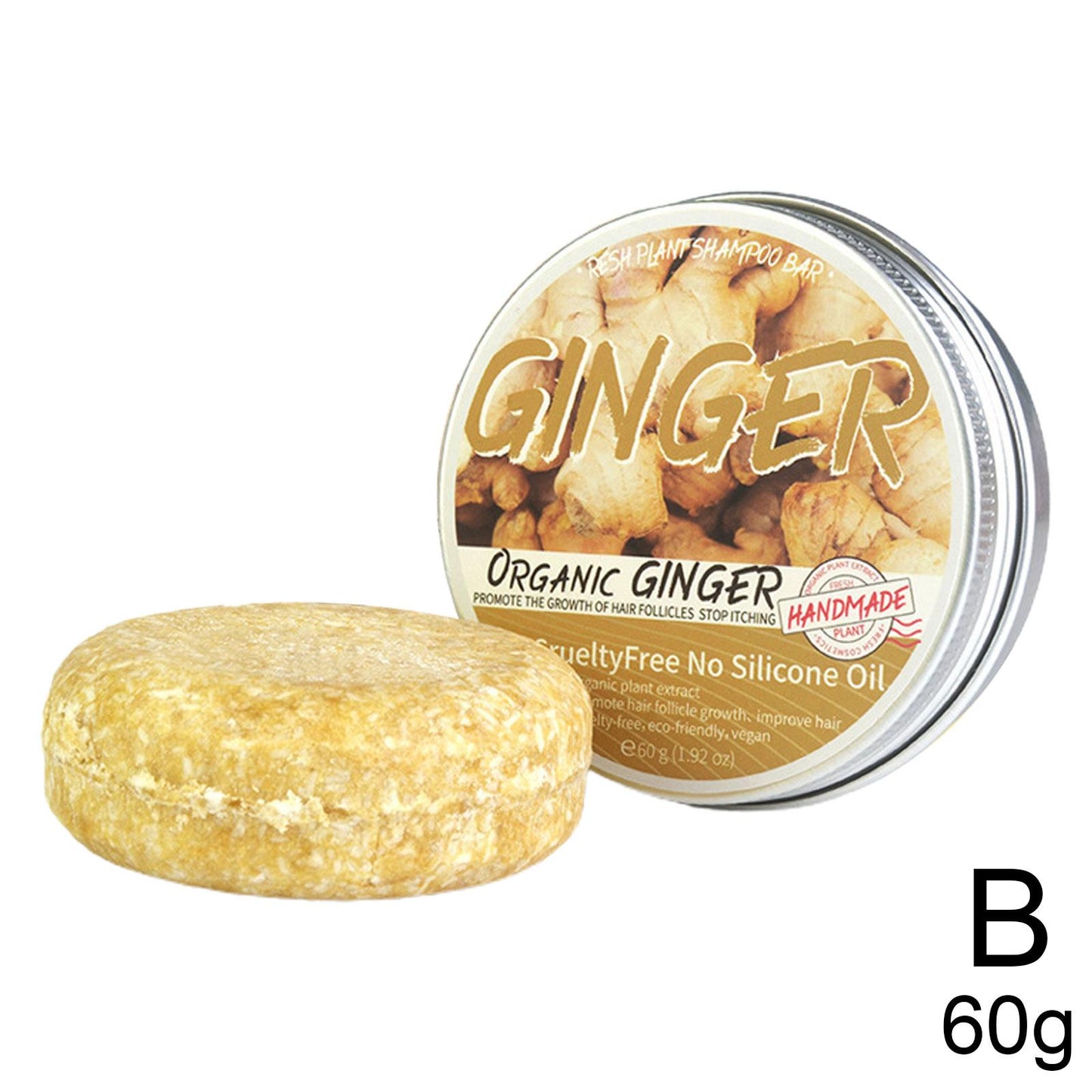 1/3/5/10pcs Ginger Polygonum Soap Shampoo Soap Cold Processed Soap Hair Shampoo Bar Pure Plant Hair Shampoos Hair Care