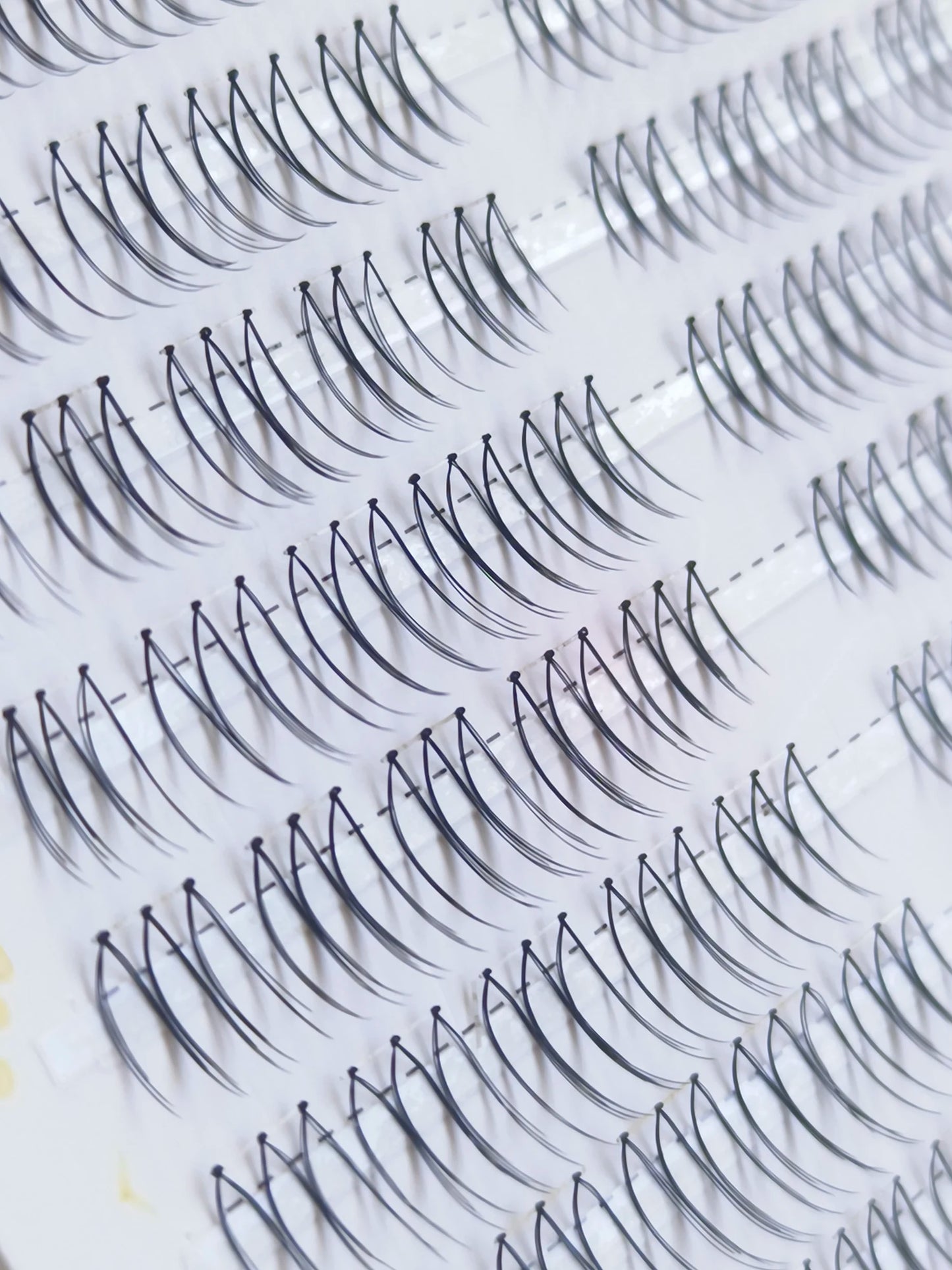 100 Clusters U-Shaped K-Pop Lashes C Curl Natural Volume False Eyelashes Small Flame Under Eyelashes DIY Idol Eyelash Extension