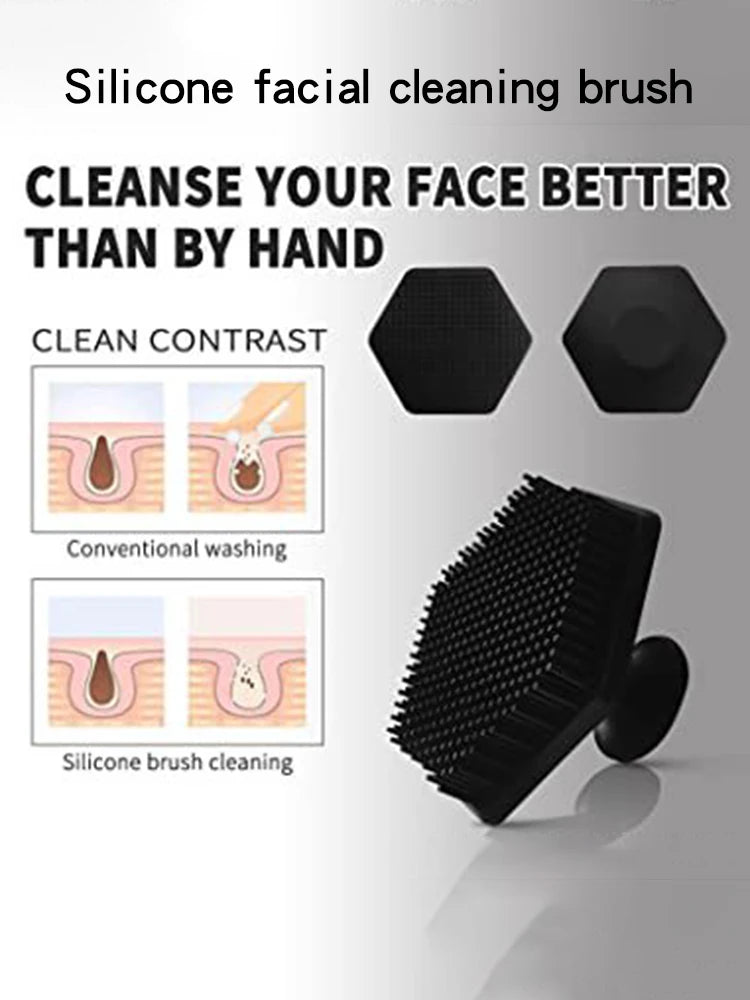 Soft Silicone Face Cleaning Brush Remove Makeup Blackhead Remover Portable Beauty Tools Facial Cleansing Brushes Beauty