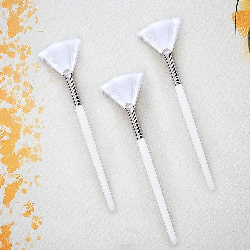 DIY facial mask brush set, soft smear brush, makeup tools, including soft fan, facial brush, acid smear brush