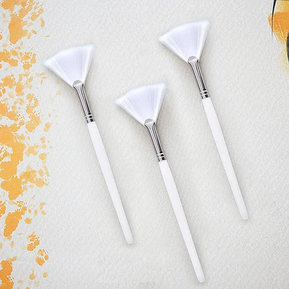 DIY facial mask brush set, soft smear brush, makeup tools, including soft fan, facial brush, acid smear brush