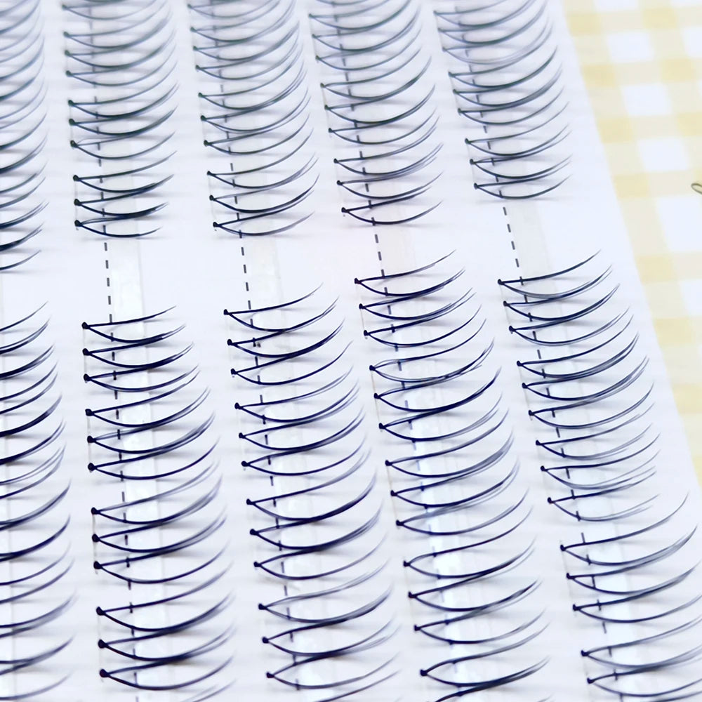 100 Clusters U-Shaped K-Pop Lashes C Curl Natural Volume False Eyelashes Small Flame Under Eyelashes DIY Idol Eyelash Extension