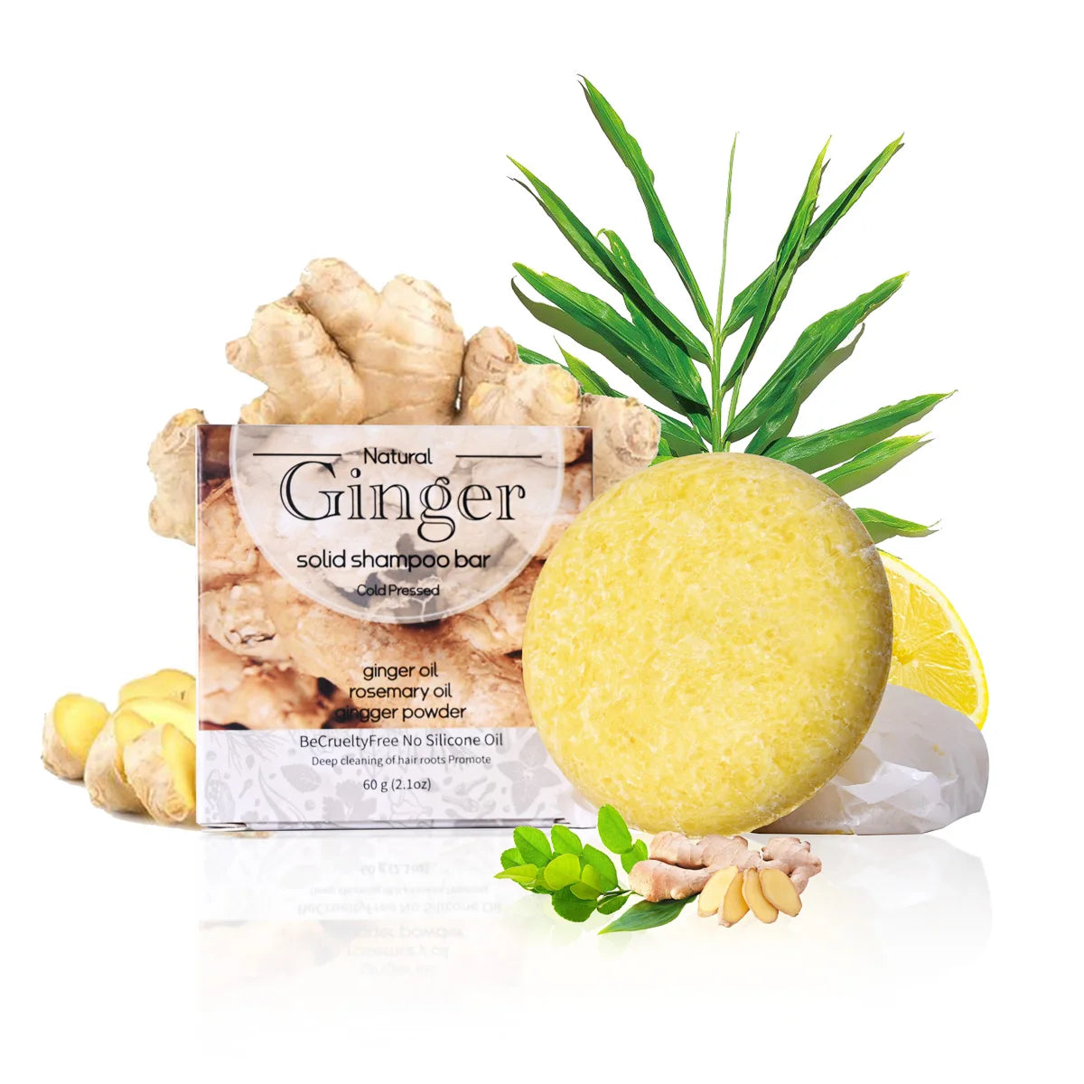 XF 60g Rice Shampoo Bar 100% Natural Organic Solid Soap for Hair Care Anti-Hair Loss and Repair Damaged Hair