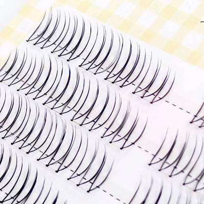 100 Clusters U-Shaped K-Pop Lashes C Curl Natural Volume False Eyelashes Small Flame Under Eyelashes DIY Idol Eyelash Extension