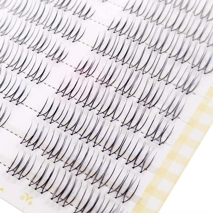 100 Clusters U-Shaped K-Pop Lashes C Curl Natural Volume False Eyelashes Small Flame Under Eyelashes DIY Idol Eyelash Extension